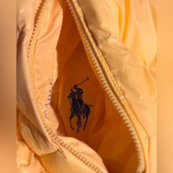 Polo Ralph Lauren 🔥 Men’s Yellow Hooded Packable Puffer Jacket Coat NWT - Picture 6 of 16